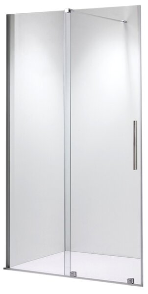 BPS-koupelny Posuvné sprchové dveře ASTRA CH A 90 chrom/transparent pro instalaci do niky - bez vaničky