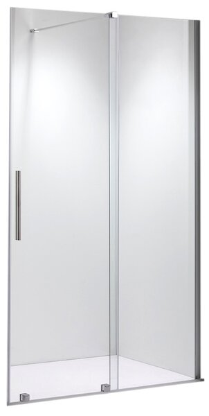 BPS-koupelny Posuvné sprchové dveře ASTRA CH A 90 chrom/transparent pro instalaci do niky - bez vaničky