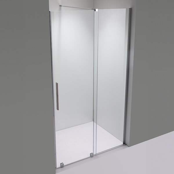 BPS-koupelny Posuvné sprchové dveře ASTRA CH A 90 chrom/transparent pro instalaci do niky - bez vaničky