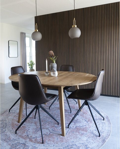 Kulatý rozkládací jídelní stůl z dubového dřeva ø 118 cm Metz – House Nordic
