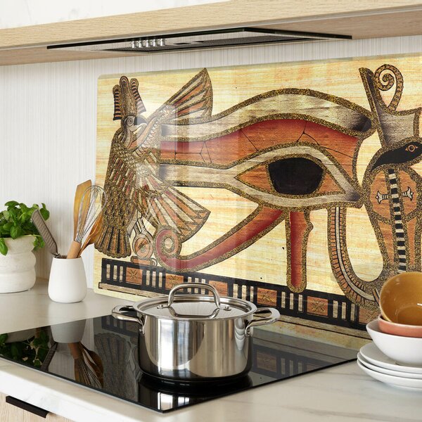 Skleněná krájecí deska Motiv egyptských hieroglyfů ddk-nr-wm-00007781