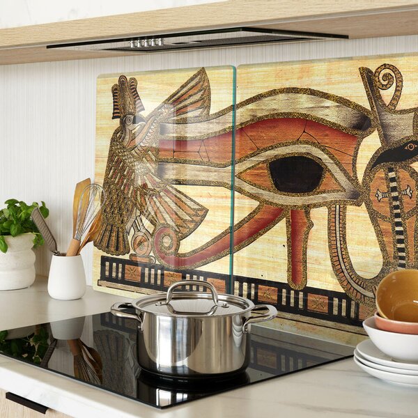 Skleněná krájecí deska Motiv egyptských hieroglyfů ddk-nr-wm-00007781