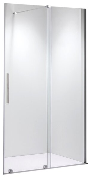 BPS-koupelny Posuvné sprchové dveře ASTRA CH A 100 chrom/transparent pro instalaci do niky - bez vaničky