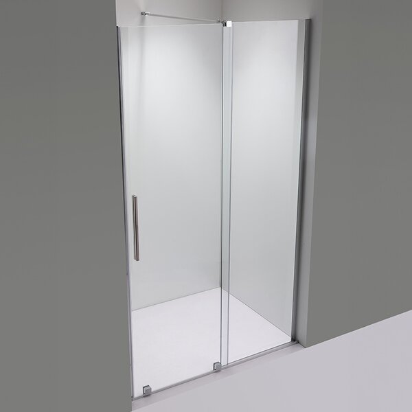 BPS-koupelny Posuvné sprchové dveře ASTRA CH A 100 chrom/transparent pro instalaci do niky - bez vaničky