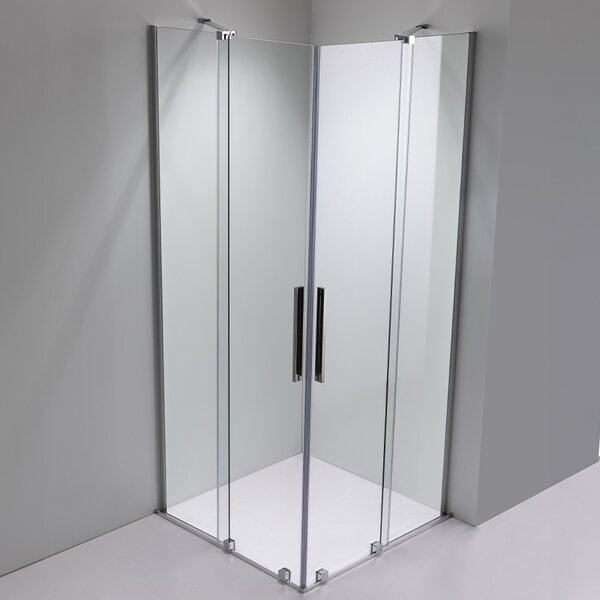 BPS-koupelny Čtvercový sprchový kout ASTRA CH A 80x80 chrom/transparent - bez vaničky