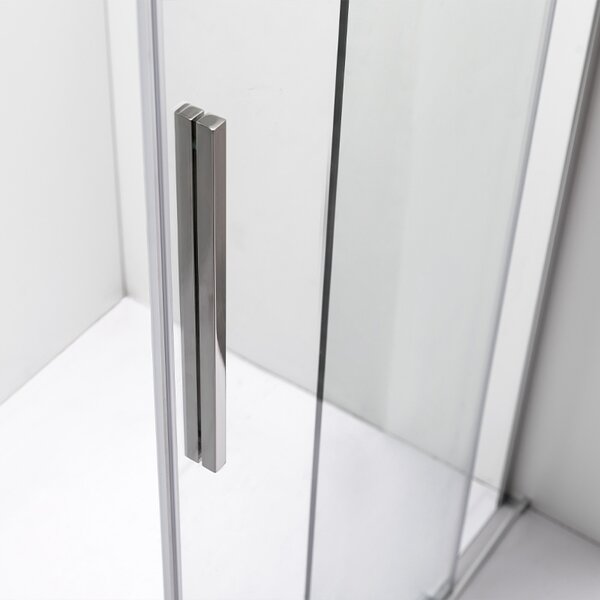 BPS-koupelny Obdélníkový sprchový kout ASTRA CH A 100x80 chrom/transparent - bez vaničky
