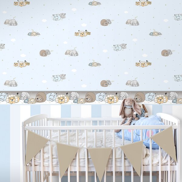 Dětská samolepící bordura 591-1, Treboli, Ichwallcoverings