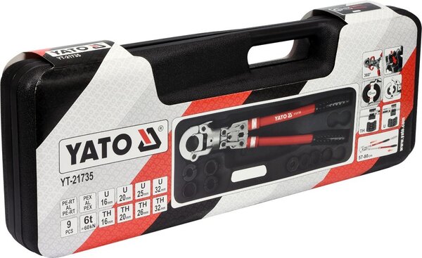 Yato YT-21735 Krimpovací nástroj černý, červený