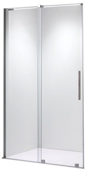 BPS-koupelny Posuvné sprchové dveře ASTRA CH A 100 chrom/transparent pro instalaci do niki - bez vaničky