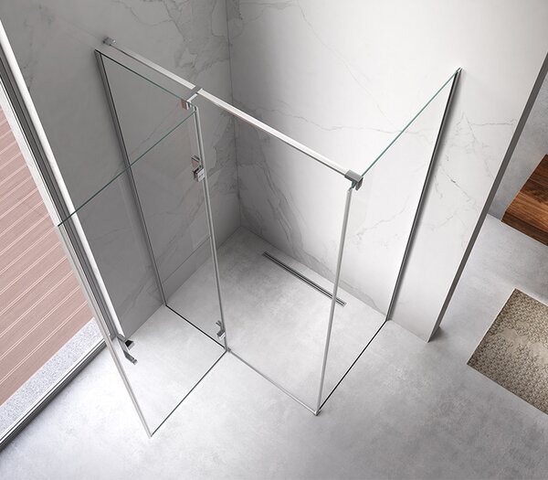 BPS-koupelny Obdélníkový sprchový kout ZES KZ02D 120x80 chrom/transparent - bez vaničky