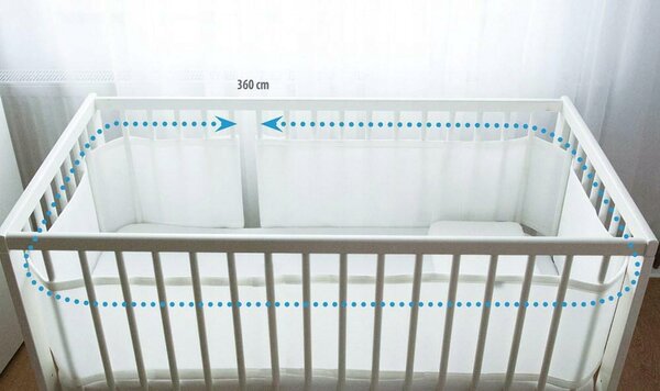 Mantinel do postýlky BabyMatex 360 cm x 30 cm