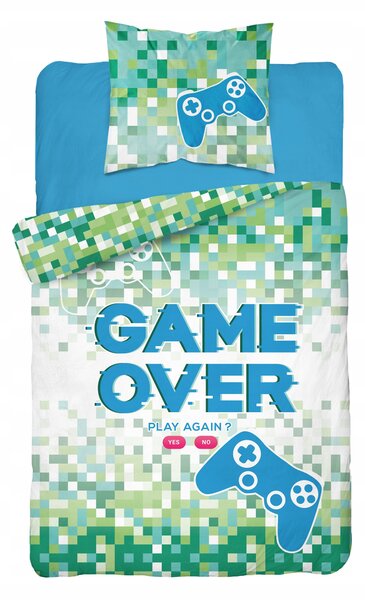 Detexpol povlečení Game Over svítící Bavlna 140x200 70x80