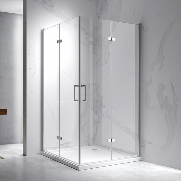 BPS-koupelny Obdélníkový sprchový kout ZES KZ13B 110x90 chrom/transparent - bez vaničky