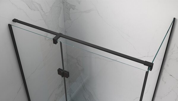 BPS-koupelny Obdélníkový sprchový kout ZES KZ03D BL 120x100 černá/transparent - bez vaničky
