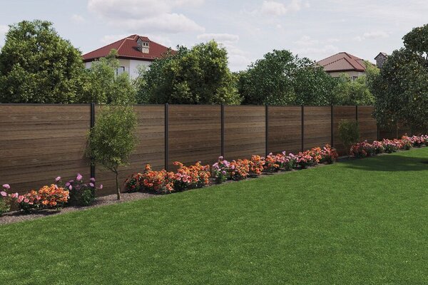 KETER Plotový panel KETER FENCE KIT walnut (3x panel)