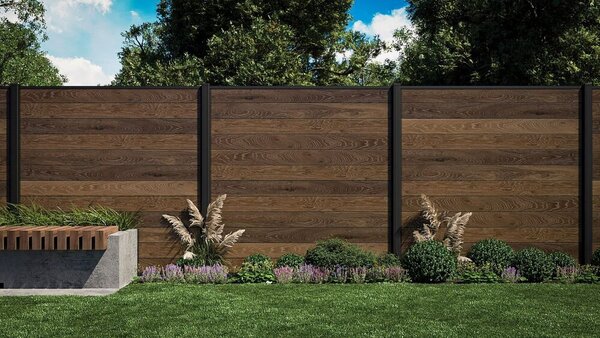 KETER Plotový panel KETER FENCE KIT walnut (3x panel)
