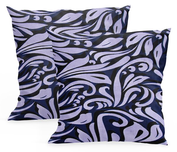 XPOSE® Bavlněný povlak na polštář DESIGN - šedý 40x40 cm 2ks