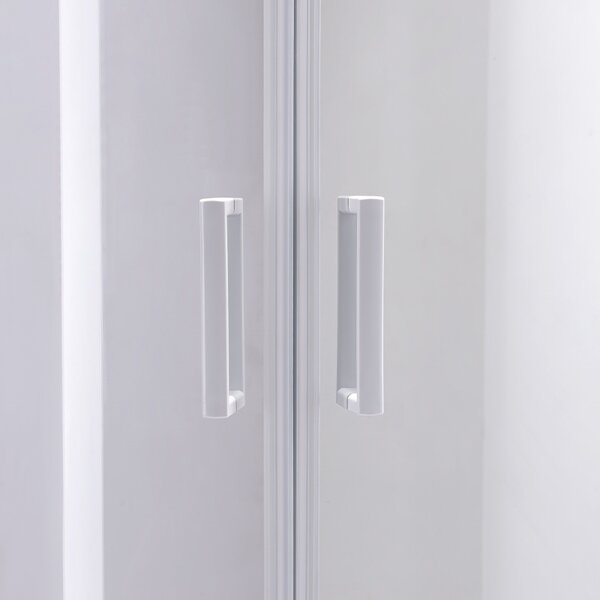 BPS-koupelny Čtvrtkruhový sprchový kout KZ94A 80x80 cm bílá/transparent + vanička SXL01A bílá