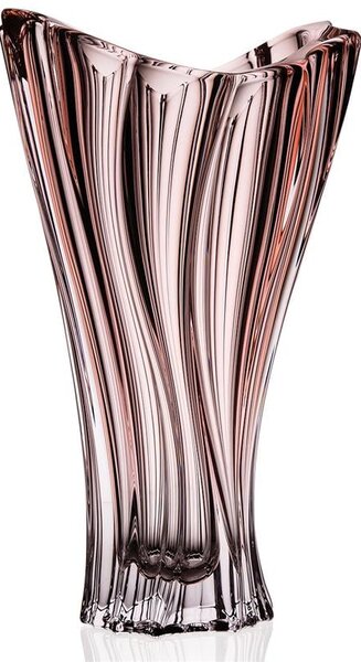 BOHEMIA PLANTICA VÁZA 320MM RŮŽOVÁ