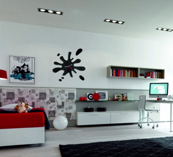 SENTOP | Moderní nástěnné hodiny Splash I SENTOP FL-Z18K- HEU+ analogové