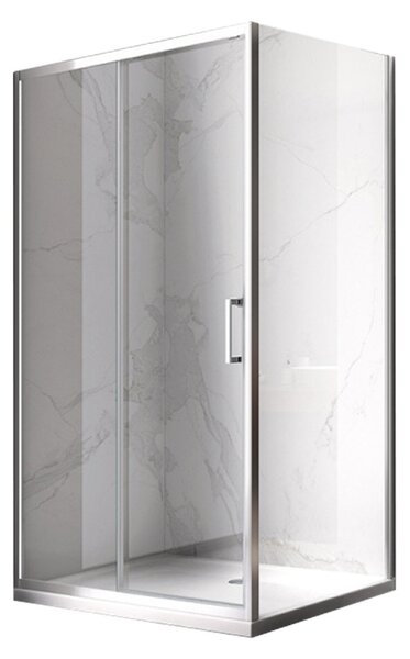 BPS-koupelny Obdélníkový sprchový kout ZES KZ103 90x80 chrom/transparent - bez vaničky
