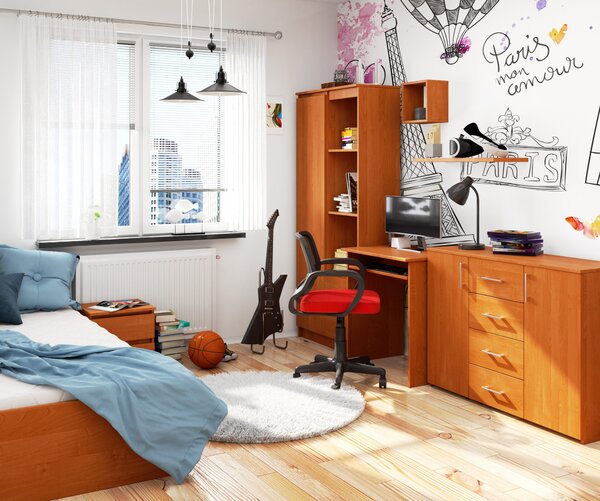 Ak furniture Psací stůl Star volně stojící olše