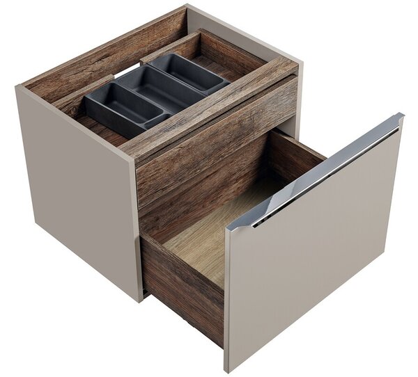 Comad Závěsná skříňka pod umyvadlo Santa Fe 60 cm šedá