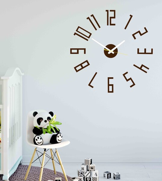 Stylové nástěnné hodiny do obývacího pokoje - PALLETE: Černá Ral 9005 Černé ručičky 2732-7326 X0018-Wall clock HEU-