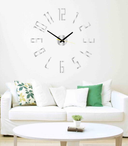 Stylové nástěnné hodiny do obývacího pokoje - PALLETE: Černá Ral 9005 Černé ručičky 2732-7326 X0018-Wall clock HEU-