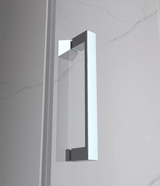 BPS-koupelny Obdélníkový sprchový kout ZES KZ20D 100x80 chrom/transparent - bez vaničky