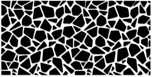 Zrcadlová nálepka na zeď - SERAFIN: Zrcadlo Silver Plexisklo 30 x 15 cm 2870-9336 OX003-WALL-STICKERS HEU-