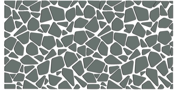 Zrcadlová nálepka na zeď - SERAFIN: Zrcadlo Silver Plexisklo 30 x 15 cm 2870-9336 OX003-WALL-STICKERS HEU-