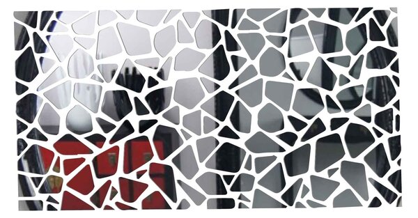 Zrcadlová nálepka na zeď - SERAFIN: Zrcadlo Silver Plexisklo 30 x 15 cm 2870-9336 OX003-WALL-STICKERS HEU-