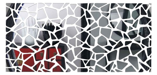 Zrcadlová nálepka na zeď - SERAFIN: Zrcadlo Silver Plexisklo 30 x 15 cm 2870-9336 OX003-WALL-STICKERS HEU-