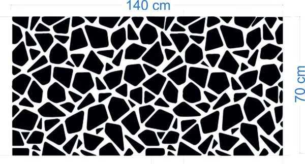 Zrcadlová nálepka na zeď - SERAFIN: Zrcadlo Silver Plexisklo 30 x 15 cm 2870-9336 OX003-WALL-STICKERS HEU-