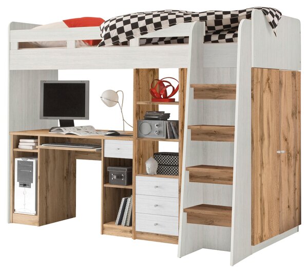 VYSOKÁ POSTEL, 90/200 cm, Carryhome - Dětské postele