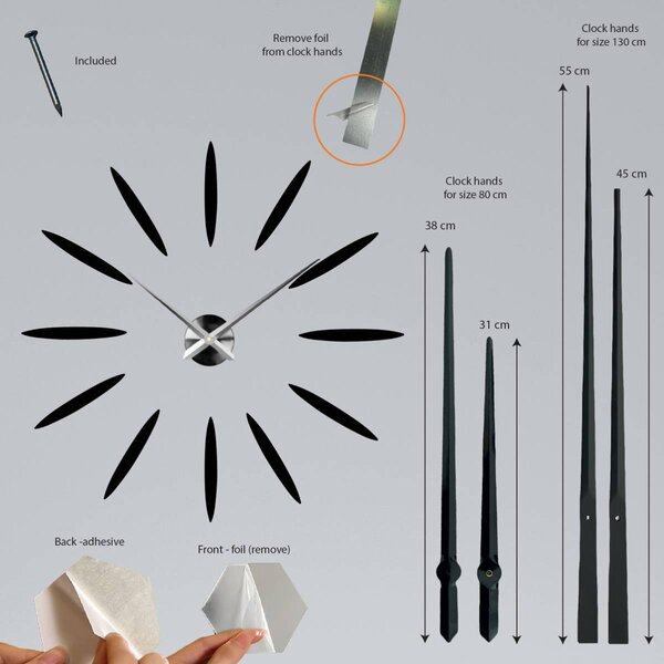 SENTOP | Moderé hodiny na zeď DIY – Moderní design I SENTOP 12S050 analogové