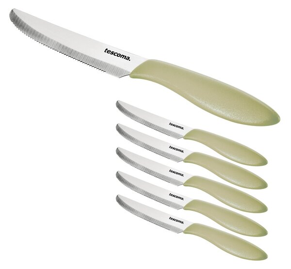 Nůž jídelní PRESTO 12 cm, 6 ks, béžová