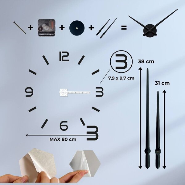 SENTOP | Stylové hodiny na zeď do obývacího pokoje I SENTOP 12S049 analogové