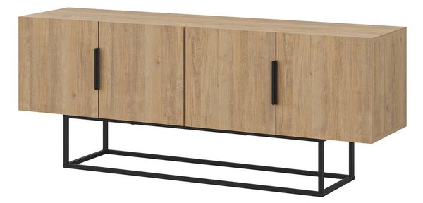 TV stolek v dekoru dubu v přírodní barvě 140x55 cm Titan – Marckeric