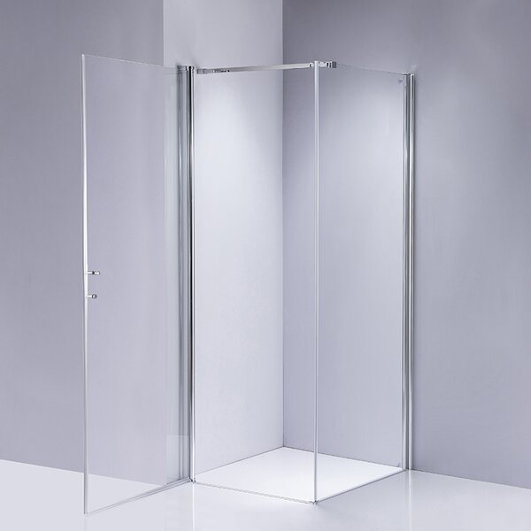 BPS-koupelny Čtvercový sprchový kout ZES KZ1190A 80x80 chrom/transparent - bez vaničky