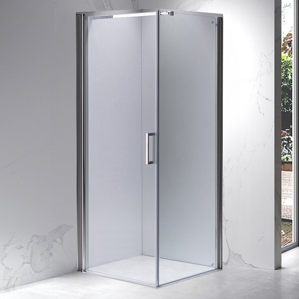 BPS-koupelny Čtvercový sprchový kout ZES KZ1190A 80x80 chrom/transparent - bez vaničky