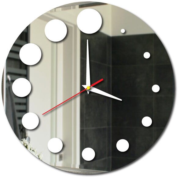 Nástěnné hodiny do kuchyně kulaté | HANZREFT: Černá Ral 9005 Černé ručičky 30 cm 3052-13263 X0030-3D HEU-