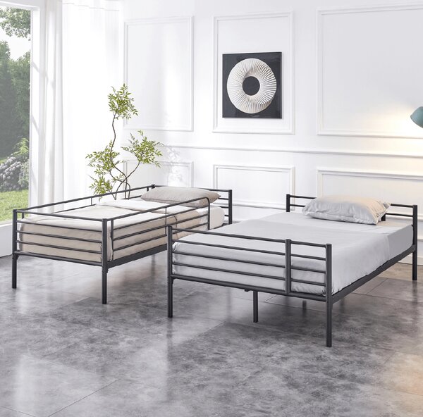 JAKS Patrová postel černá 90/120 × 200 cm Tres