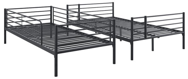 JAKS Patrová postel černá 90/120 × 200 cm Tres