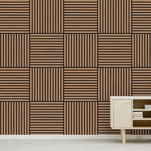 Akustický panel Jangal Modular Wall Smart - Davert Oak - 11003A, 520 x 520mm, 0,2704m²