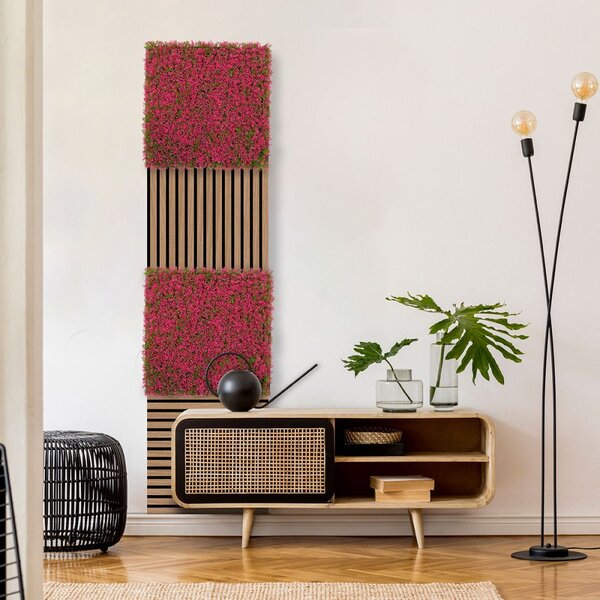 Jangal Modular Wall Design Flora Pink Design Grass 11114, 520 x 520mm, 0,2704m²