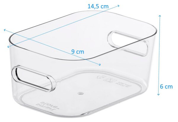 SMARTSTORE Organizér CompactClear, 0,6l (XS), 14,5 x 9,5 x 6 cm