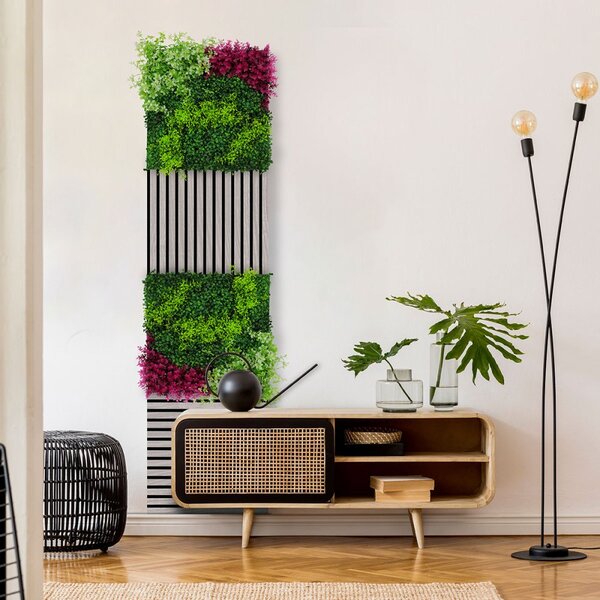 Jangal Modular Wall Design Flora PINK MIXED FLORA 11119, 520 x 520mm, 0,2704m²