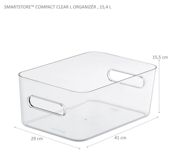 SMARTSTORE Organizér CompactClear, 15,4l (L), 41 x 29 x 15,5 cm